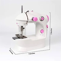 NEX™ Cute Pink Dual Speed Full-Range Sewing Machine with Bobbins & Sewing Thread