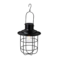 Glitzhome® 10" Wire Solar Powered Outdoor Hanging Lantern