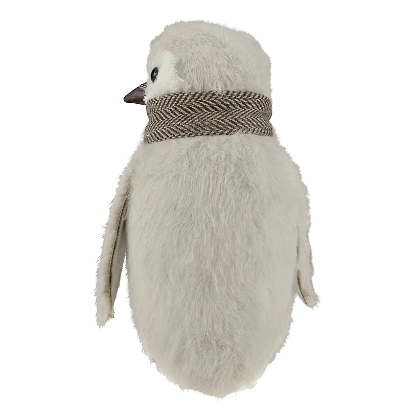8" Ivory Sisal Penguin Christmas Figure
