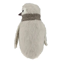 8" Ivory Sisal Penguin Christmas Figure