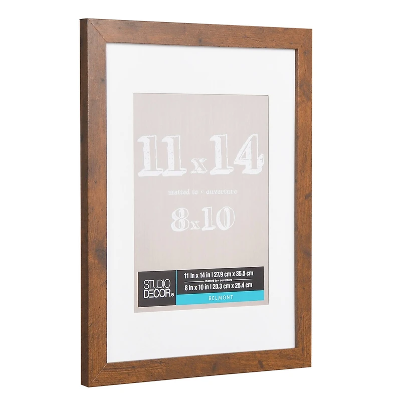 Honey Belmont Frame with Mat by Studio Décor
