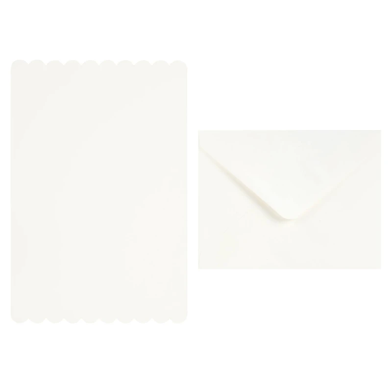 Scalloped Folded Cards & Envelopes by Recollections