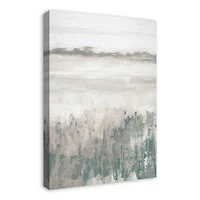 Soft Neutral Grass Landscape Canvas Wall Art