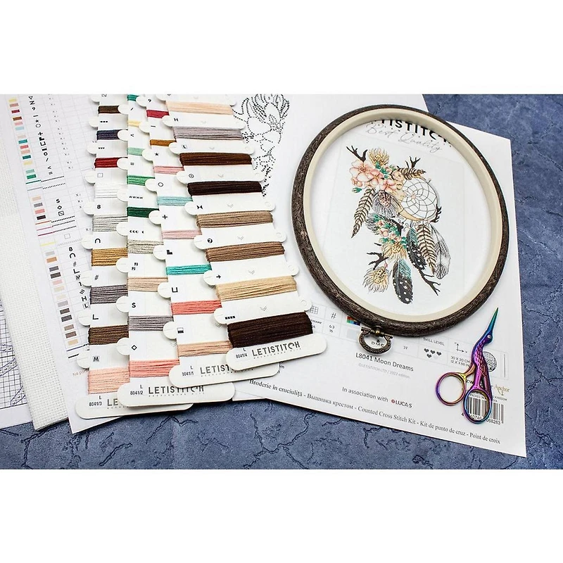 Letistitch Moon Dreams Counted Cross Stitch Kit