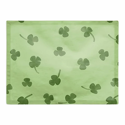 Dainty Shamrock Pattern 14" x 18" Cotton Twill Placemat