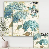 Designart - butterfly Blue Garden I