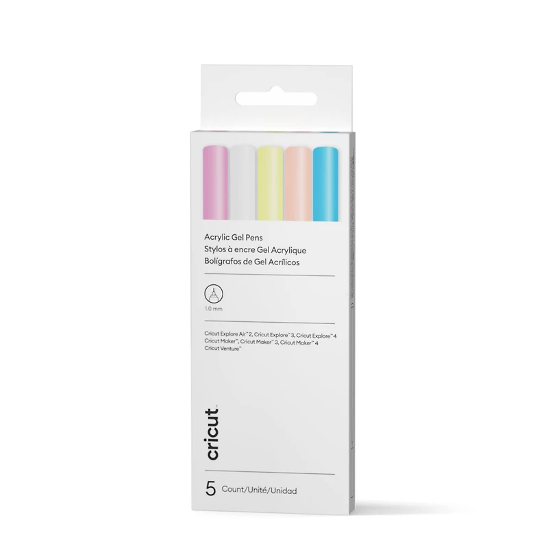 Cricut® 1.0mm Acrylic Gel Pens, 5ct.