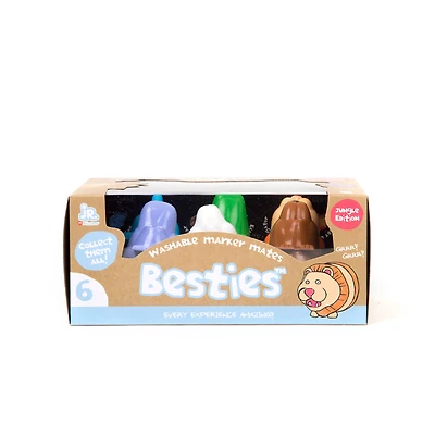 Micador Jr. Besties™ Jungle Marker Mates, 6ct.