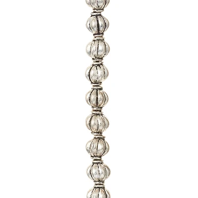 Antique Sterling Silver Plated Beads, 8mm by Bead Landing™