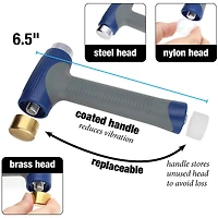 The Beadsmith® Metal Elements 3-in-1 EZ-STRIKE Metal Working Hammer
