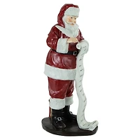 14" Santa Claus with Naughty or Nice List Christmas Figure
