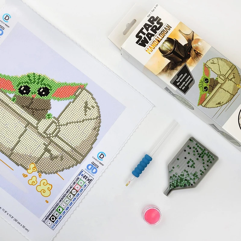 Camelot® Dots The Mandalorian The Child Moving Orb Fun Diamond Painting Kit