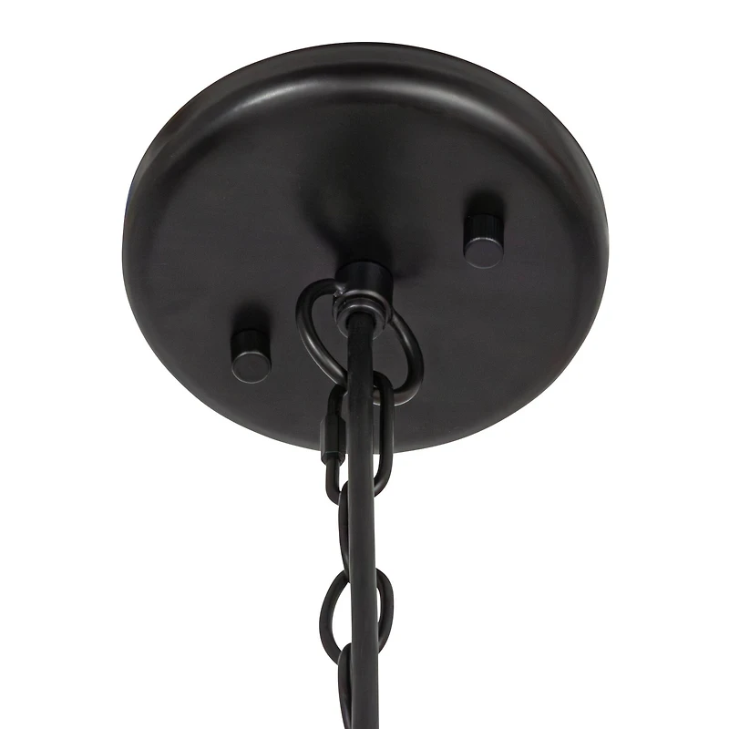 Hello Honey® Matte Black Oversized Geometric Glass Ceiling Light