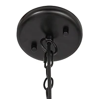 Hello Honey® Matte Black Oversized Geometric Glass Ceiling Light