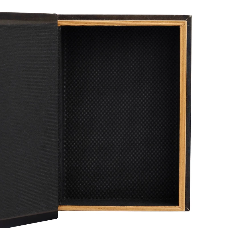 Arabesque Pattern Canvas Storage Book Box Set