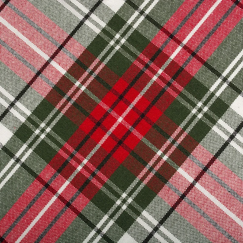 DII® 70" Round Christmas Plaid Tablecloth