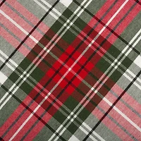 DII® 70" Round Christmas Plaid Tablecloth