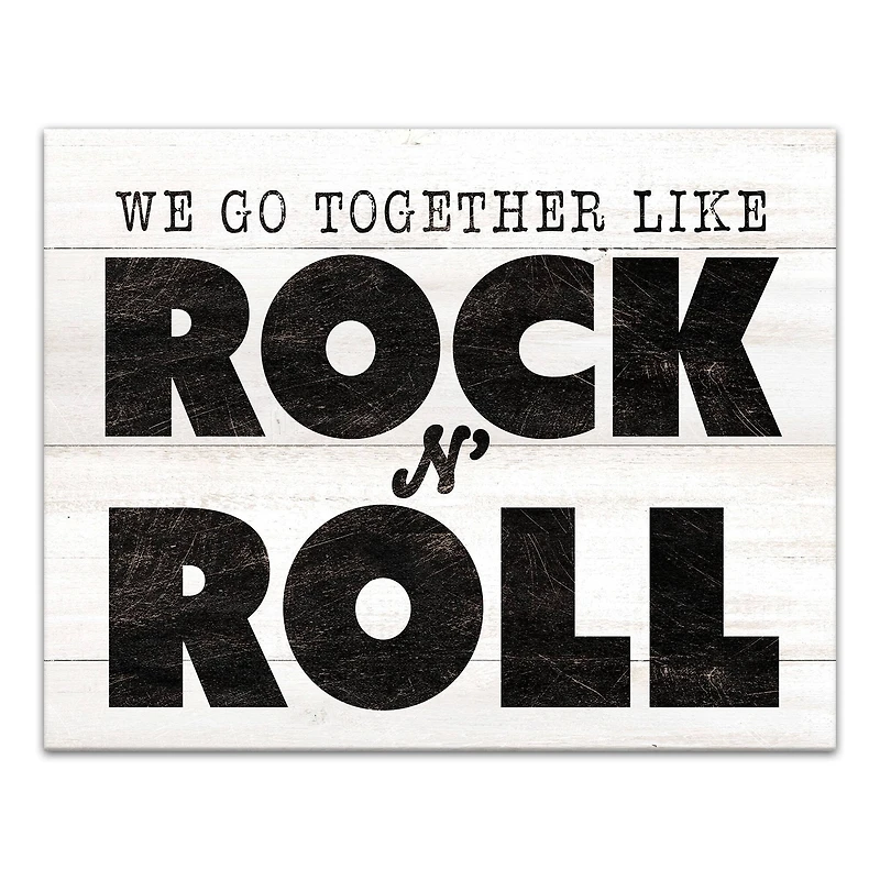 We Go Together 14" x 11" Canvas Wall Art