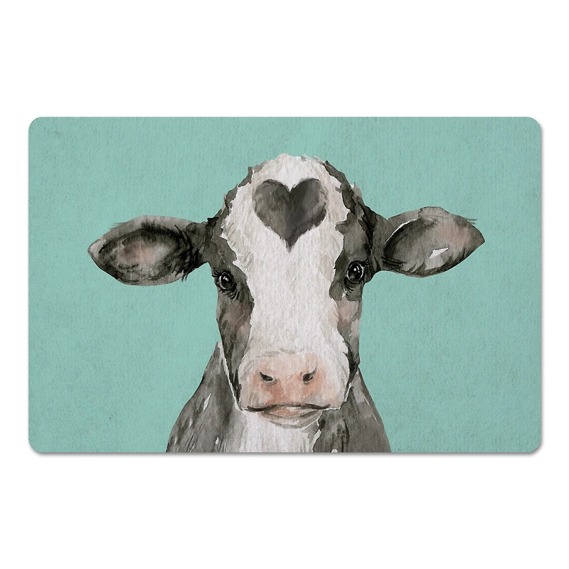 18" x 27" Cow with Heart Floor Mat