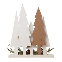 Glitzhome® 14" Wooden Christmas Tree Table Décor