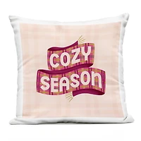 Stupell Industries Cozy Season Scarf on Plaid Outdoor Printed Pillow
