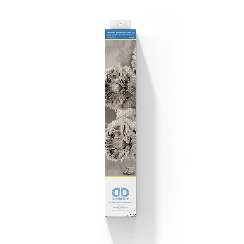 Diamond Dotz® Intermediate Snow Leopards Hemis National Park Diamond Painting Kit
