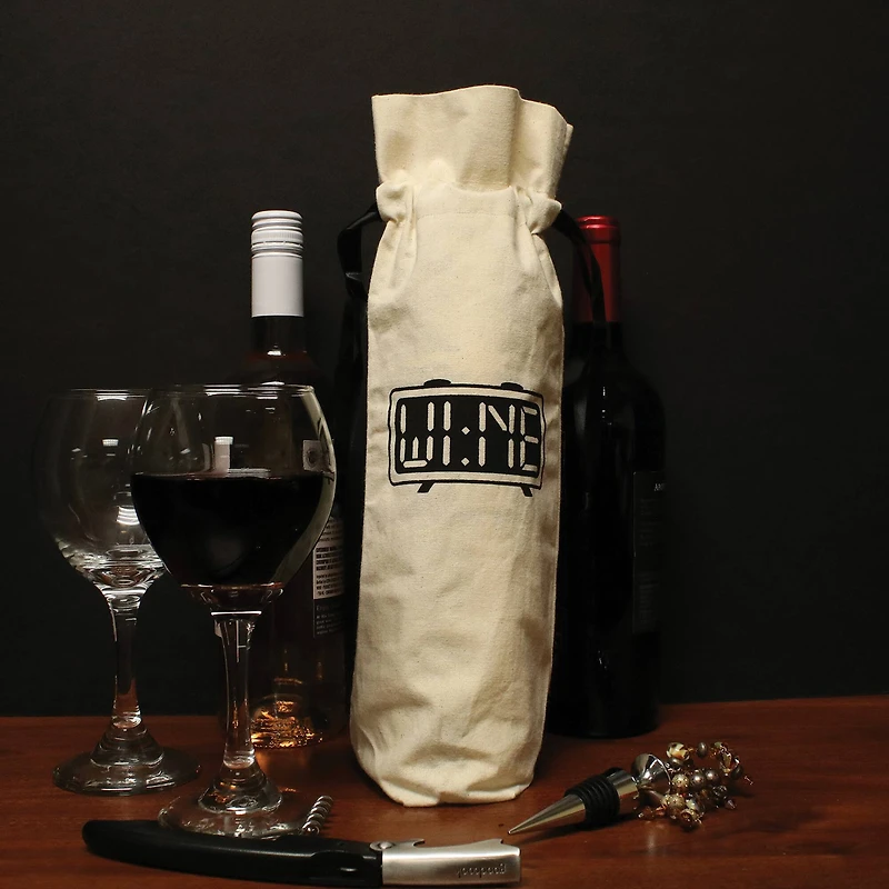 Personality Case™ Wine Time Canvas Wine Bag