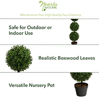 3ft. Potted Boxwood Triple Ball Topiary Tree
