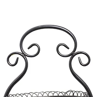 33" Black Iron Farmhouse 3 Tier Tray Stand