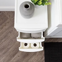 IRIS® 24.5" White 3-Drawer Narrow Plastic Storage Chests, 2ct.