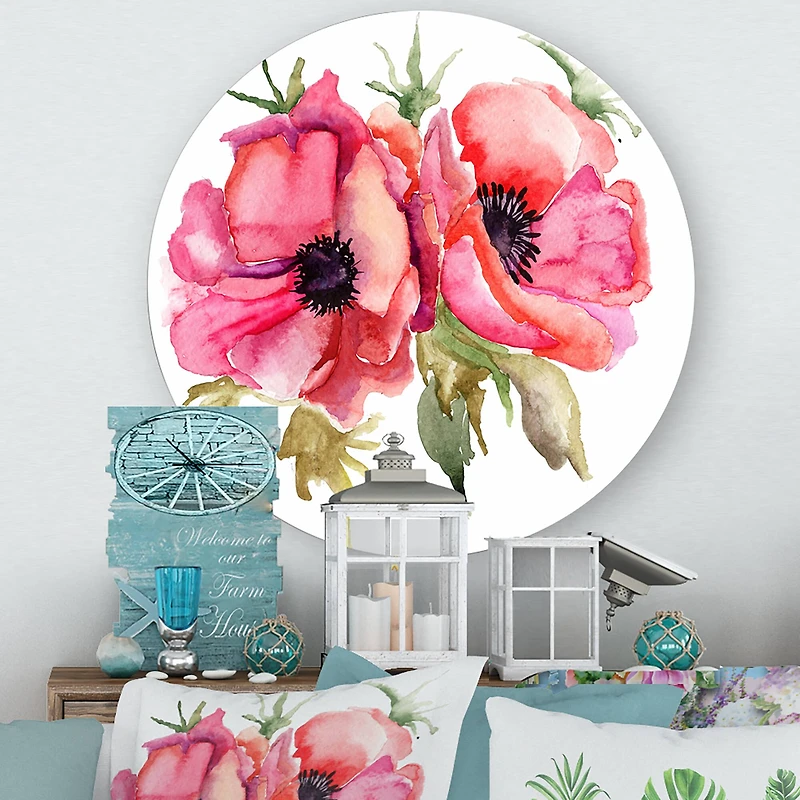 Designart - Stylized Poppy Flowers