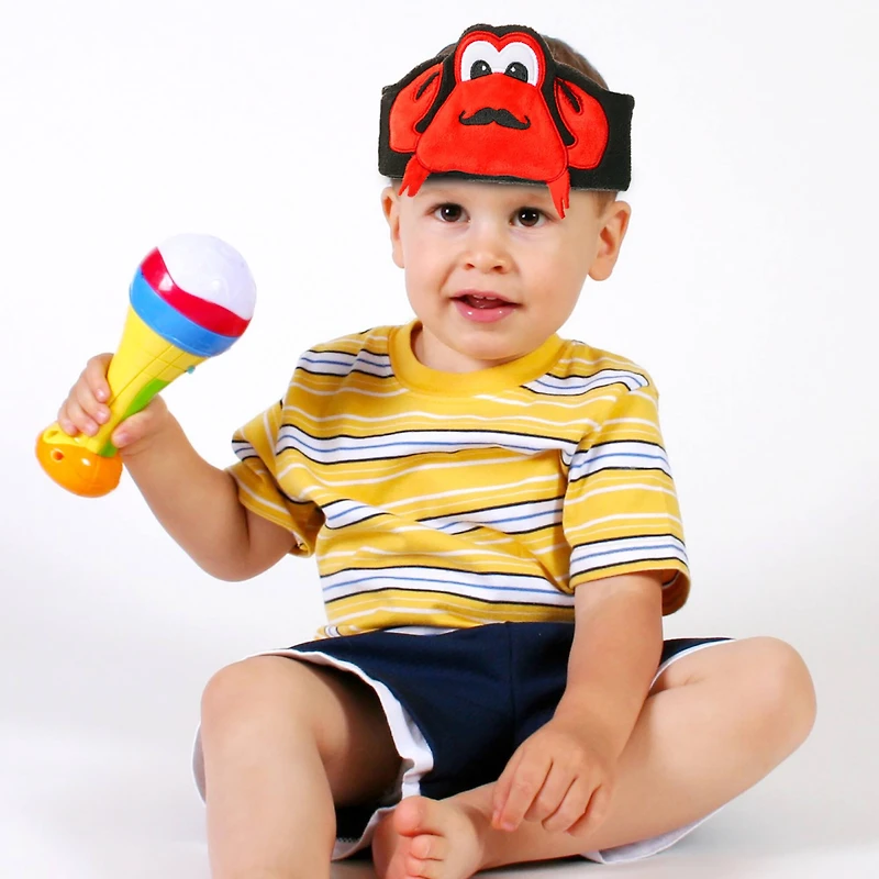 Contixo H1 Adjustable Fleece Headband Headphones, Crab