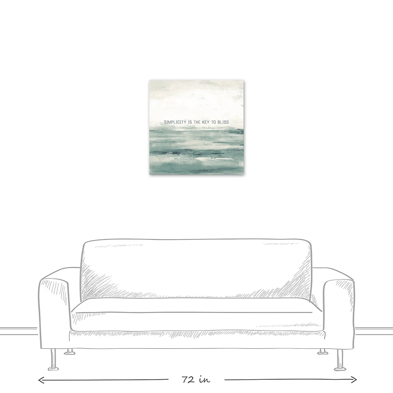 Simplicity is the Key To Bliss Canvas Wall Art