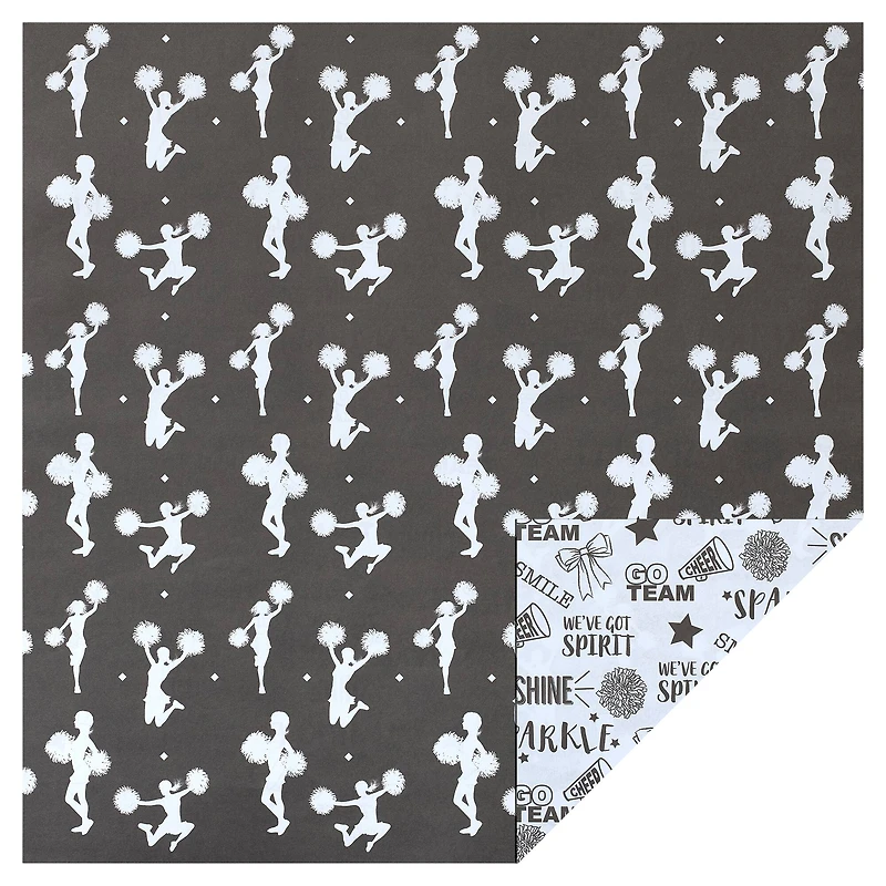 Black & White Cheer Cardstock by Recollections™, 12" x 12"