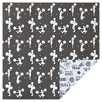 Black & White Cheer Cardstock by Recollections™, 12" x 12"