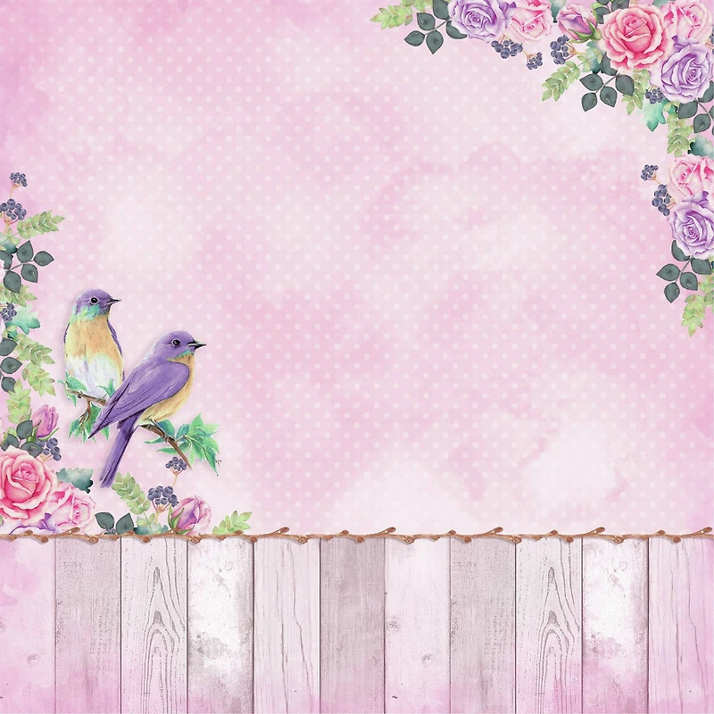 Little Birdie Birds & Berries Cardstock Pack, 12" x 12"