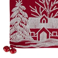 DII® 108" Santa's Sleigh Embroidered Table Runner