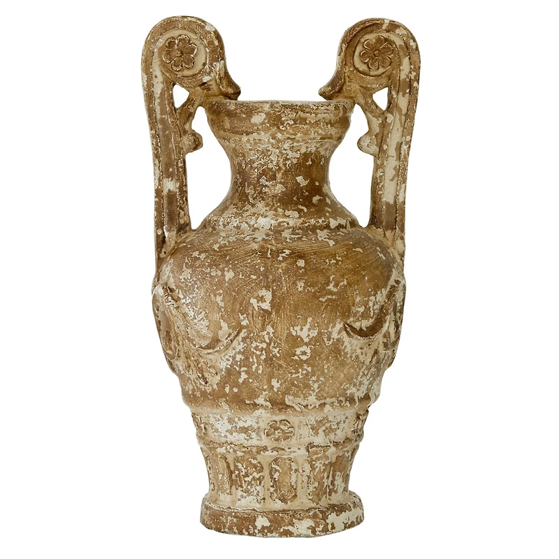 Light Brown Resin Farmhouse Vase, 22" x 11" x 11"