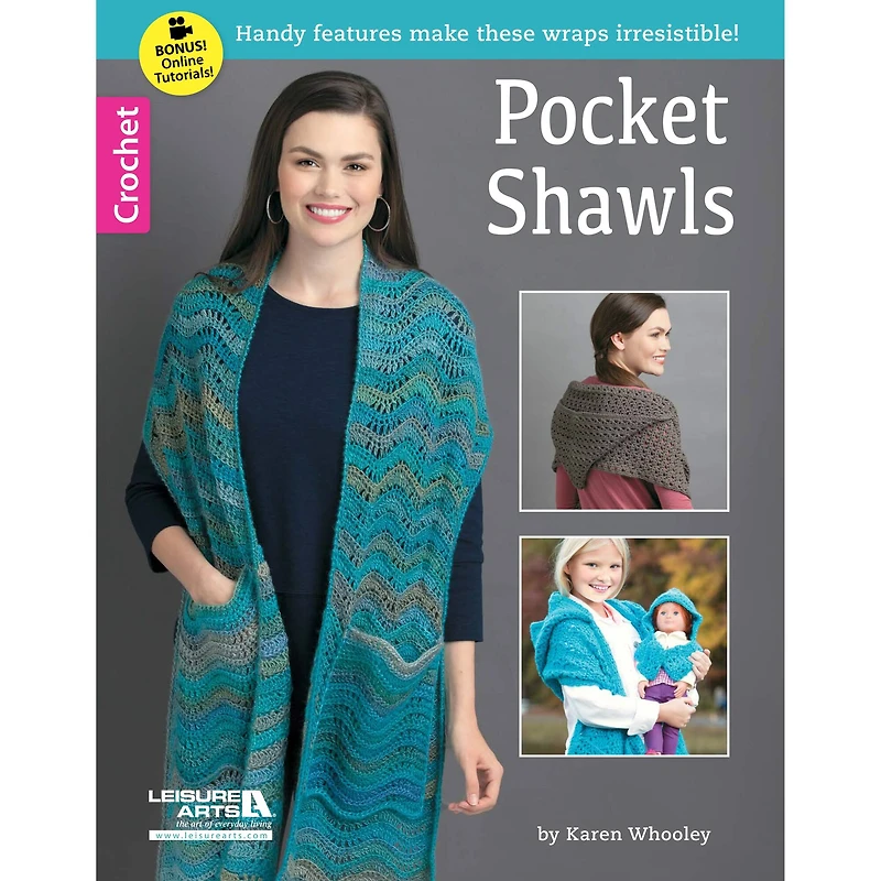Leisure Arts® Pocket Shawls Crochet Book