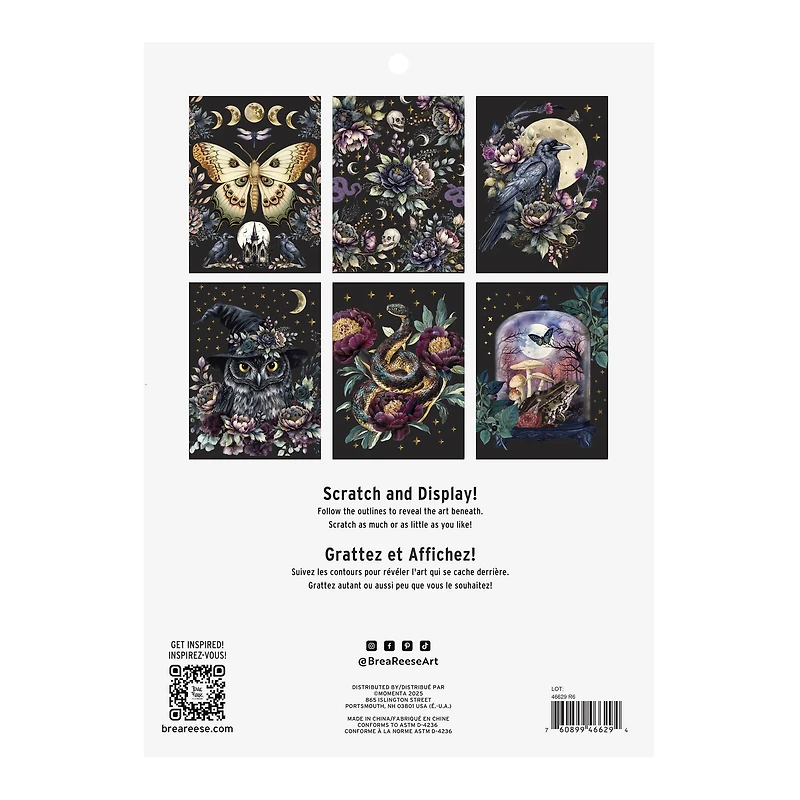 Brea Reese™ 9" x 12" Erie Night Scratch Art Paper Pad