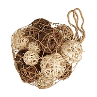 Beige Dried Plant Handmade Natural Foliage with Fishnet Bag