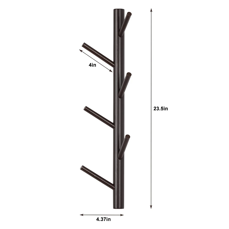 NEX™ 6-Hook Wall Mounted Tree Branch Coat Rack