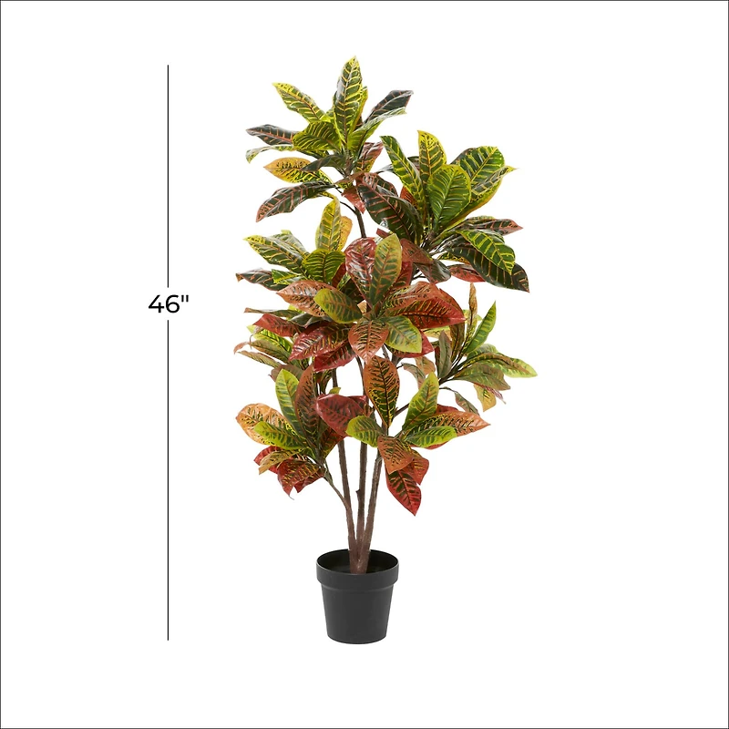46" Potted Croton Shrub Tree