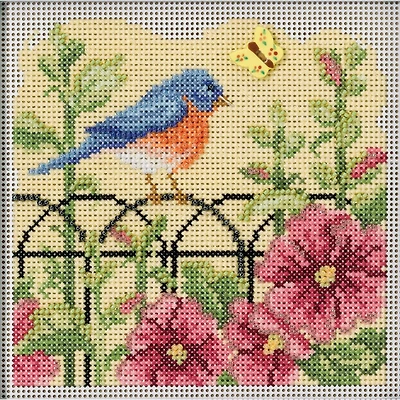 Mill Hill® Spring Bluebird Buttons & Beads Counted Cross Stitch Kit