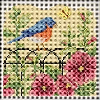 Mill Hill® Spring Bluebird Buttons & Beads Counted Cross Stitch Kit