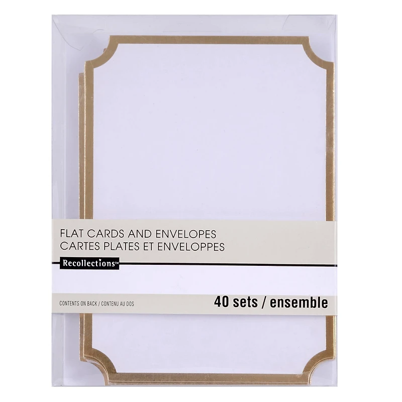 Foil Cards & Envelopes by Recollections™, 4" x 5.5"