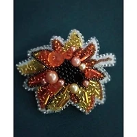 Crystal Art Beadwork Kit For Creating Broоch Sunflower