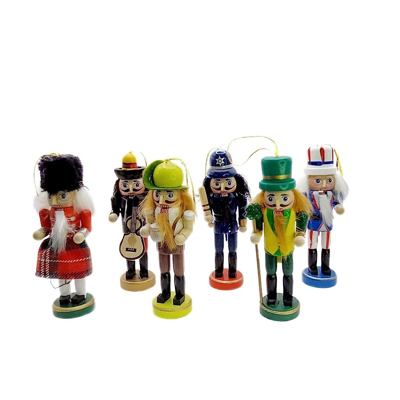 Wizardi Classic Wooden Christmas Nutcracker Set
