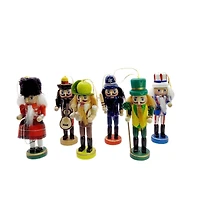 Wizardi Classic Wooden Christmas Nutcracker Set