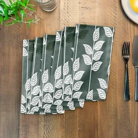 Geometric Nature Pattern 10" x 10" Cotton Twill Napkin